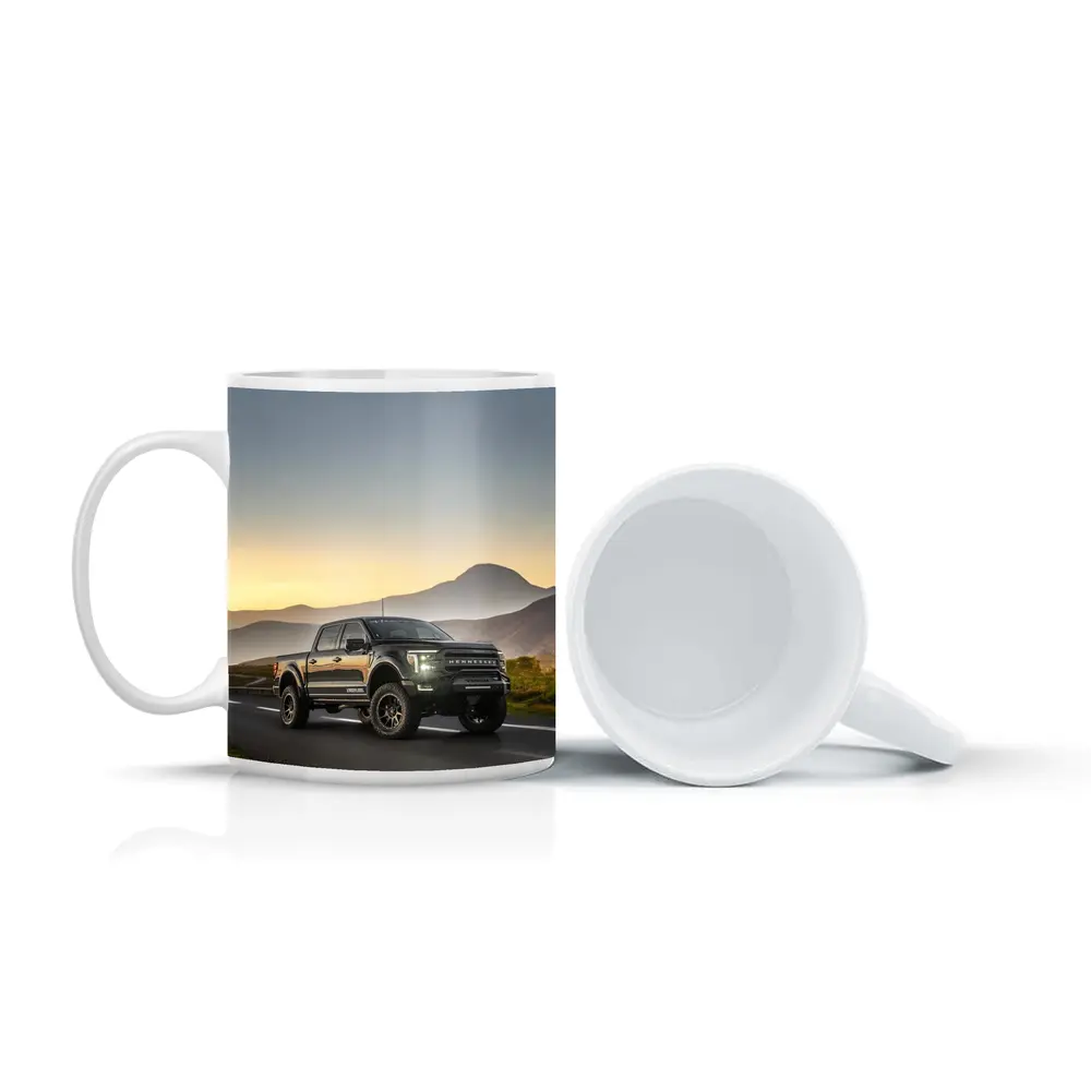 Hennessey Ford F-Series Truck Mountain Sunset Road – Mugs