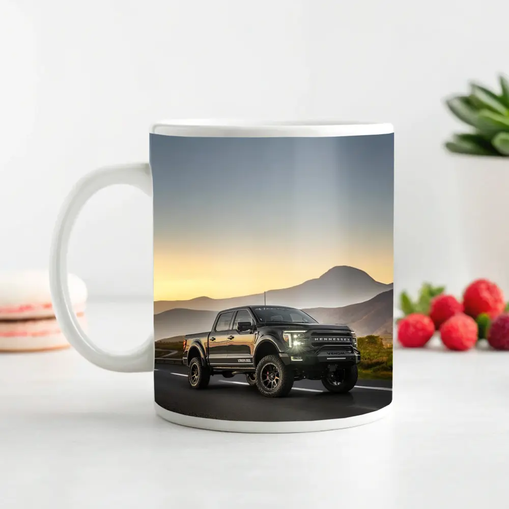 Hennessey Ford F-Series Truck Mountain Sunset Road – Mugs