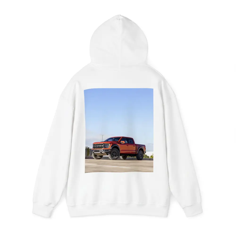 Ford F-Series Raptor Red Truck Parking Lot – Hoodies