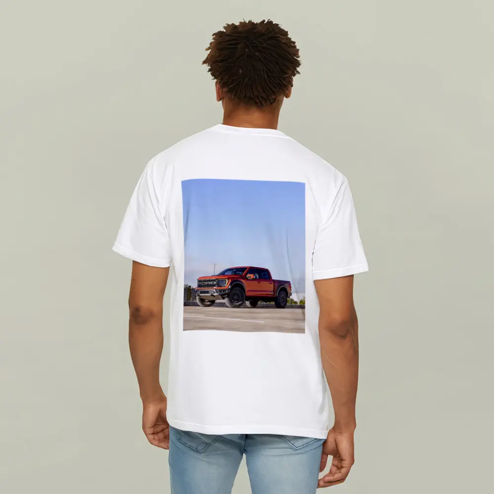 Ford F-Series Raptor Red Truck Parking Lot – T-Shirts