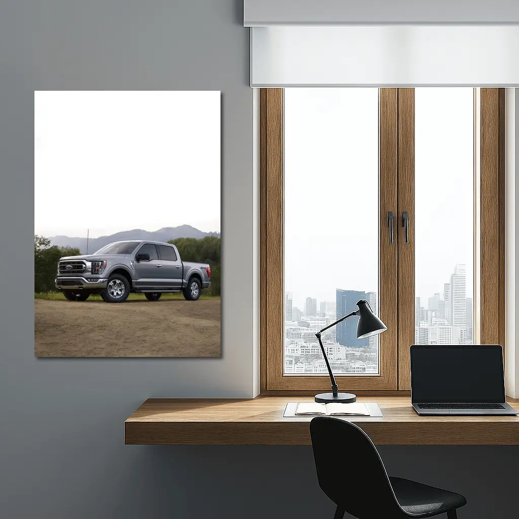 Ford F-Series Truck Dusty Dirt Road – Wall Art