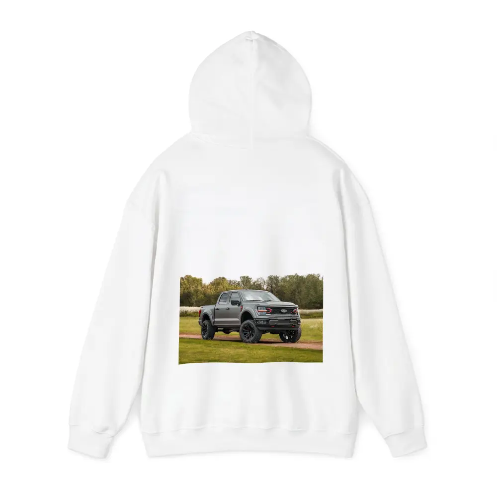 Ford F-Series Truck Lifted Gray Grassy Trail – Hoodies