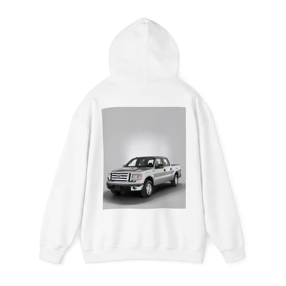 Ford F-Series Truck on Gray Background – Hoodies
