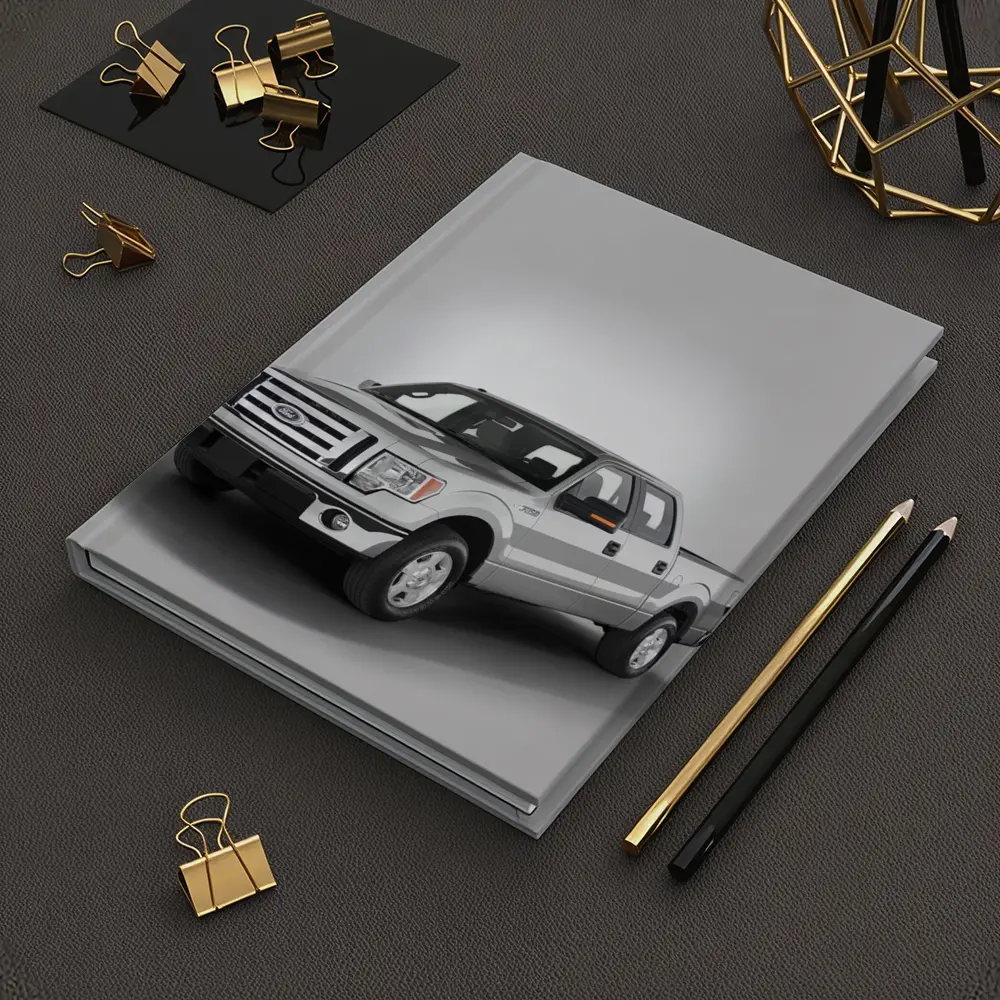 Ford F-Series Truck on Gray Background – Notebooks