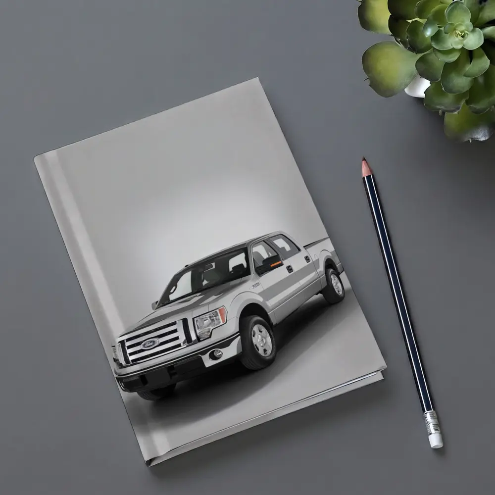Ford F-Series Truck on Gray Background – Notebooks