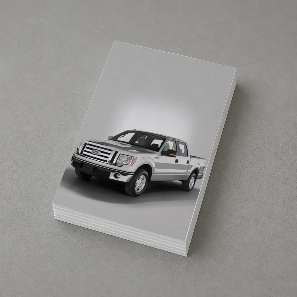 Ford F-Series Truck on Gray Background – Postcards
