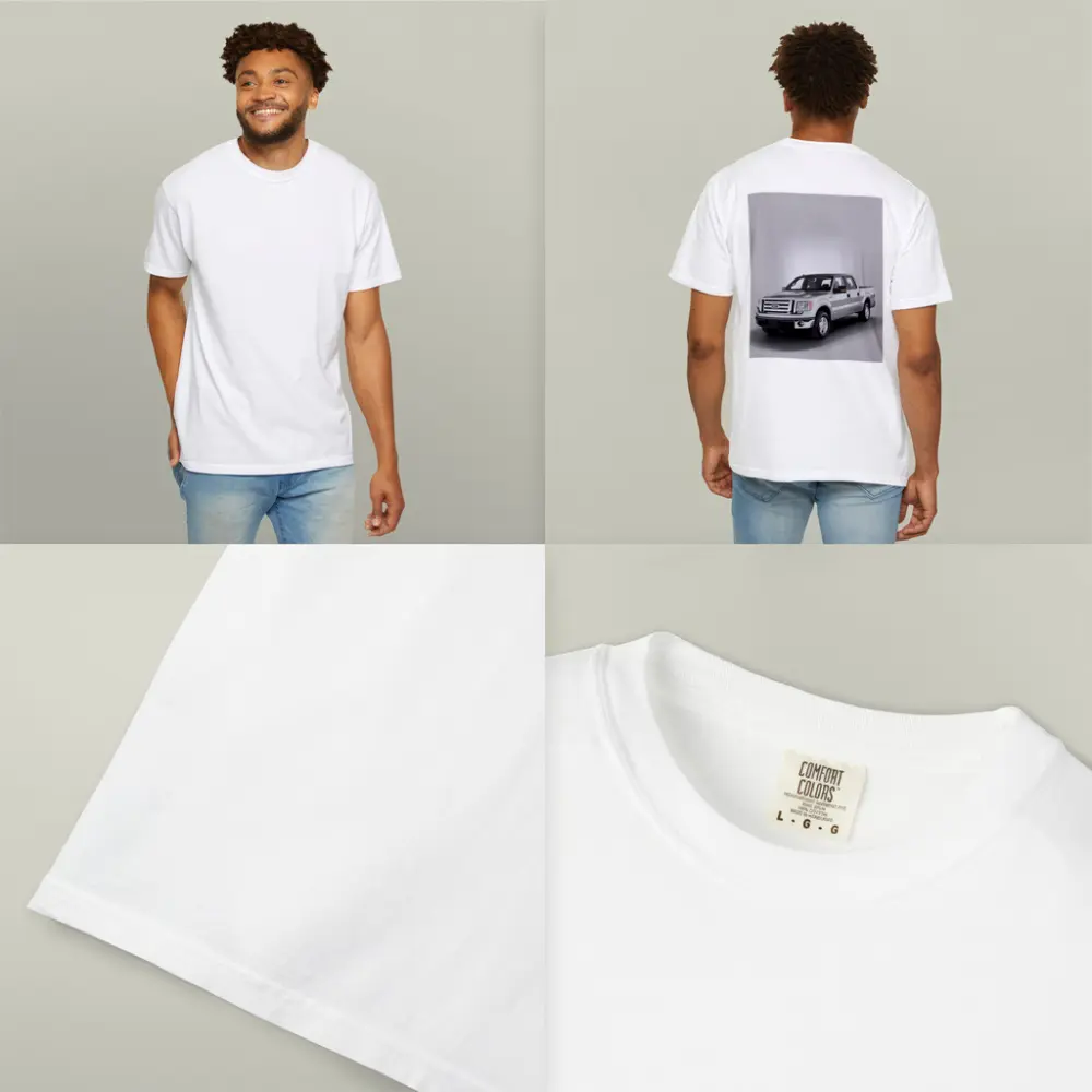 Ford F-Series Truck on Gray Background – T-Shirts
