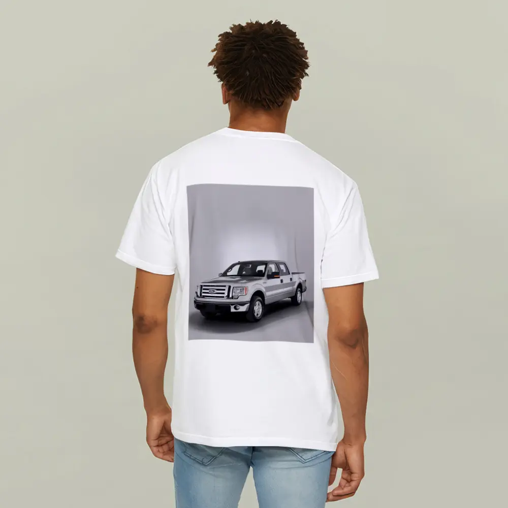 Ford F-Series Truck on Gray Background – T-Shirts