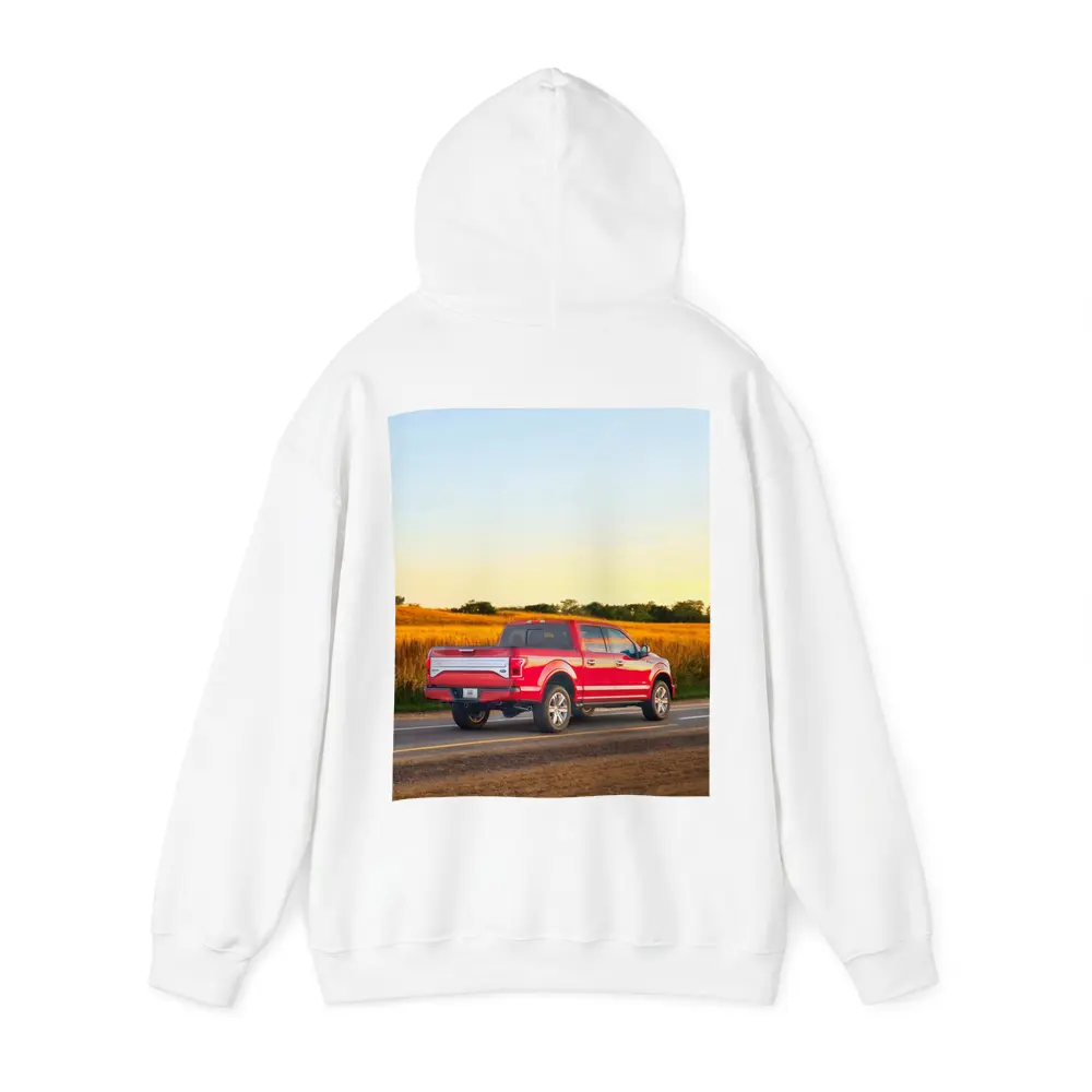 Ford F-Series Red Truck Rural Road – Hoodies