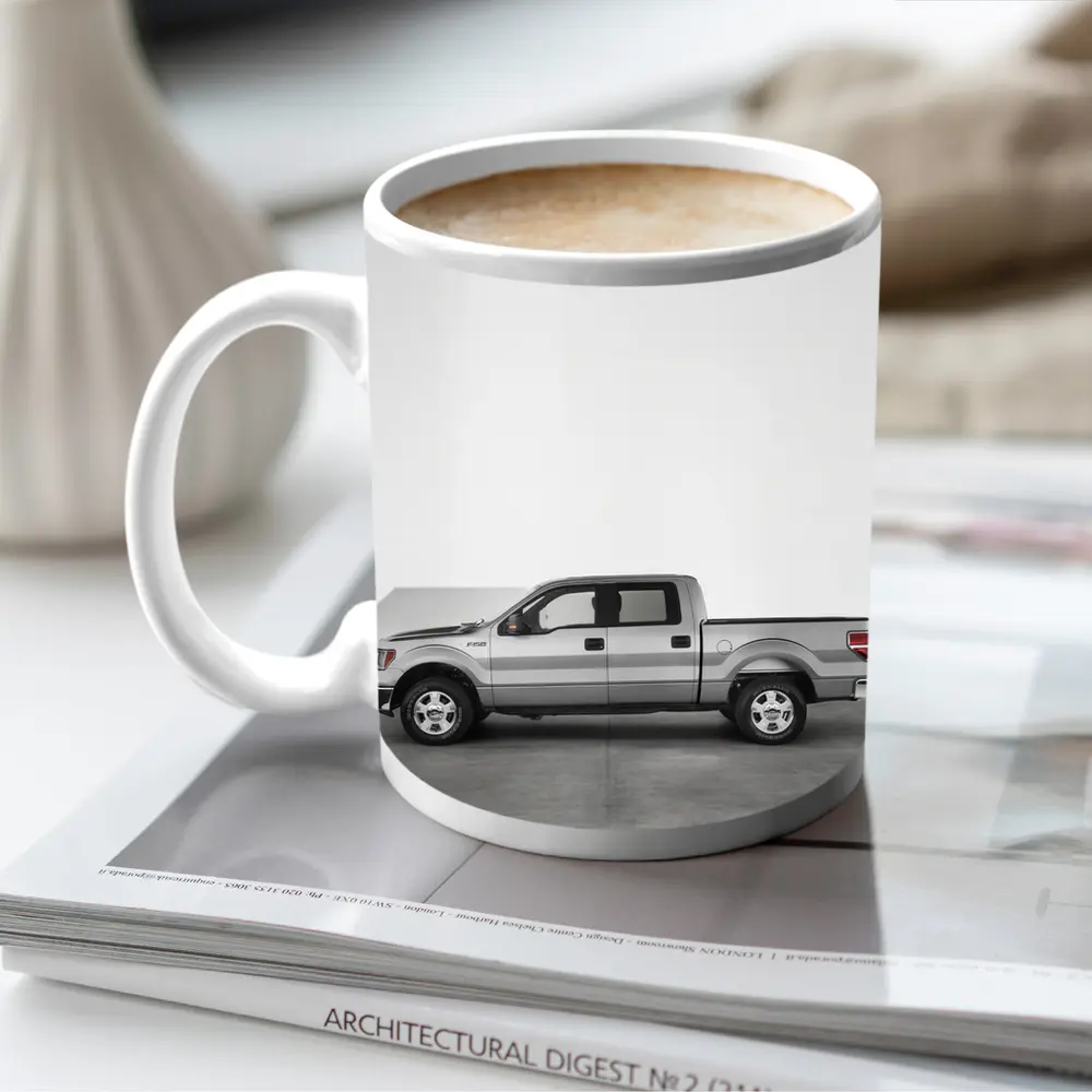 Ford F150 Truck Clean White Studio Background – Mugs