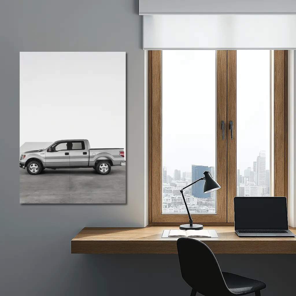 Ford F150 Truck Clean White Studio Background – Wall Art