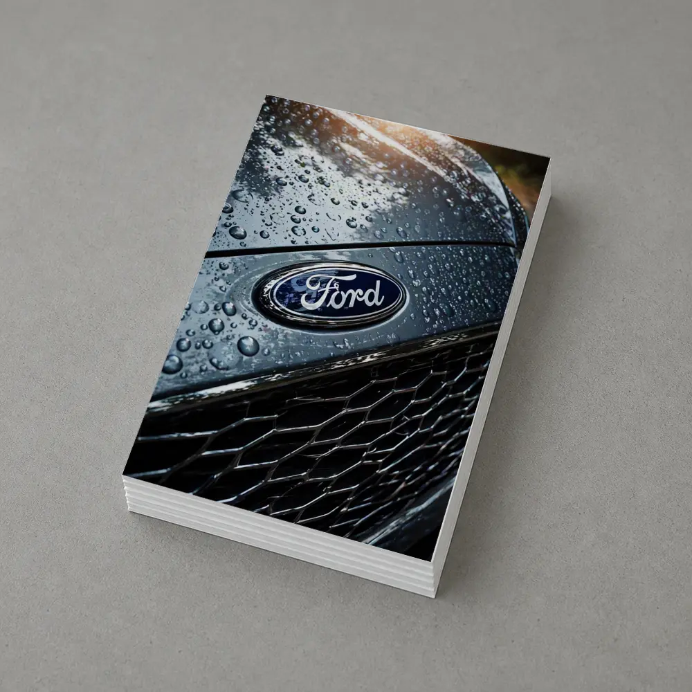 Ford Focus Hood Rain Drops Close Up – Postcards