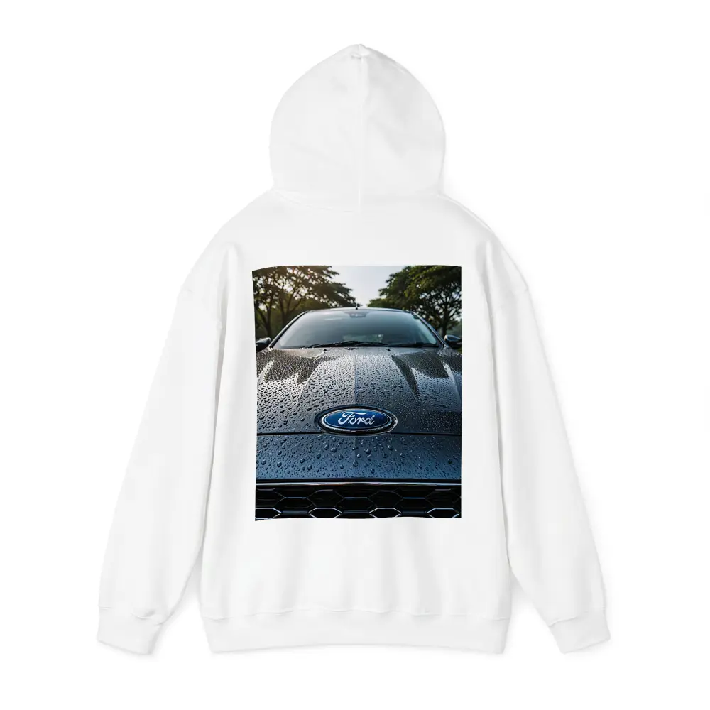 Ford Focus Hood Rain Drops Close Up – Hoodies
