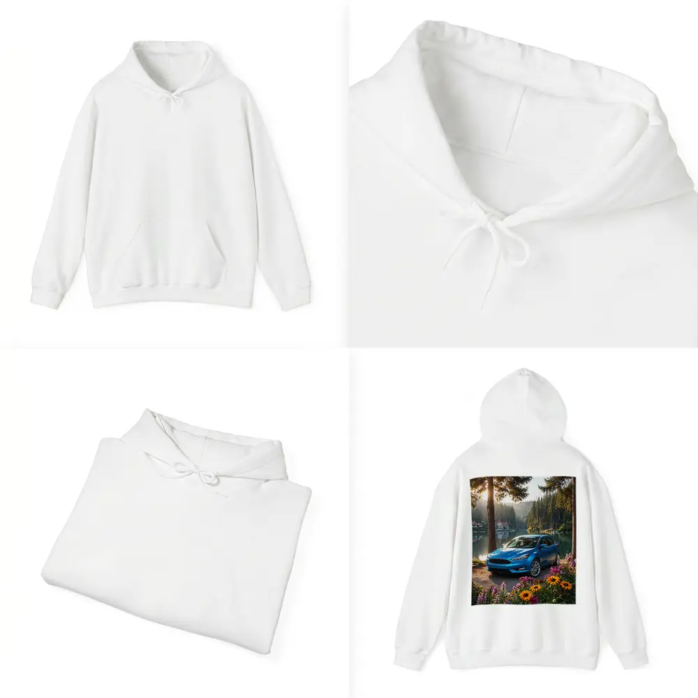 Ford Focus Blue Sedan By Forest Lake – Hoodies