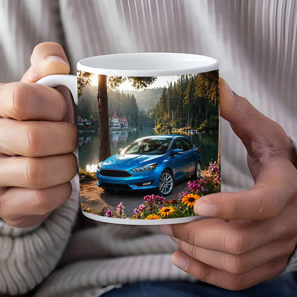 Ford Focus Blue Sedan By Forest Lake – Mugs