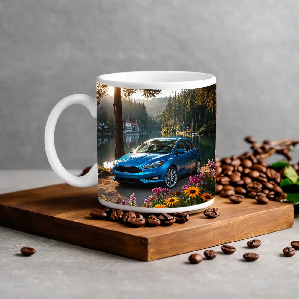 Ford Focus Blue Sedan By Forest Lake – Mugs
