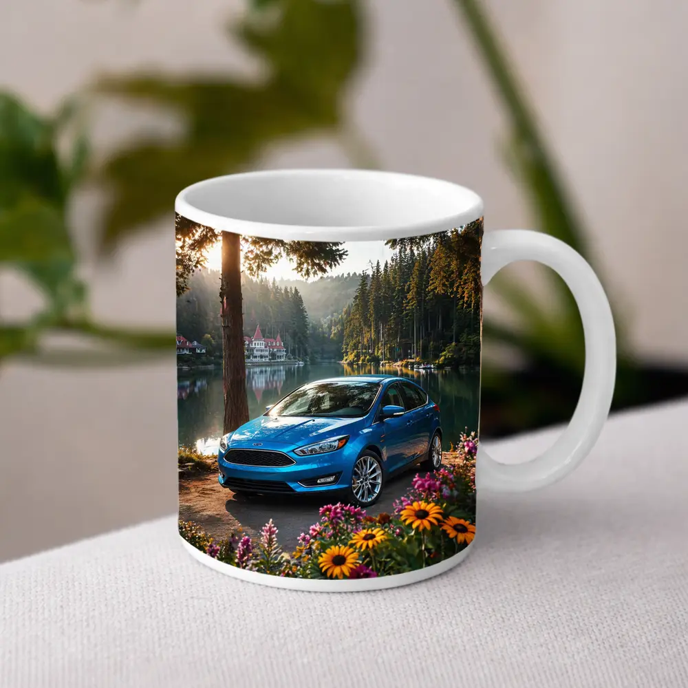 Ford Focus Blue Sedan By Forest Lake – Mugs