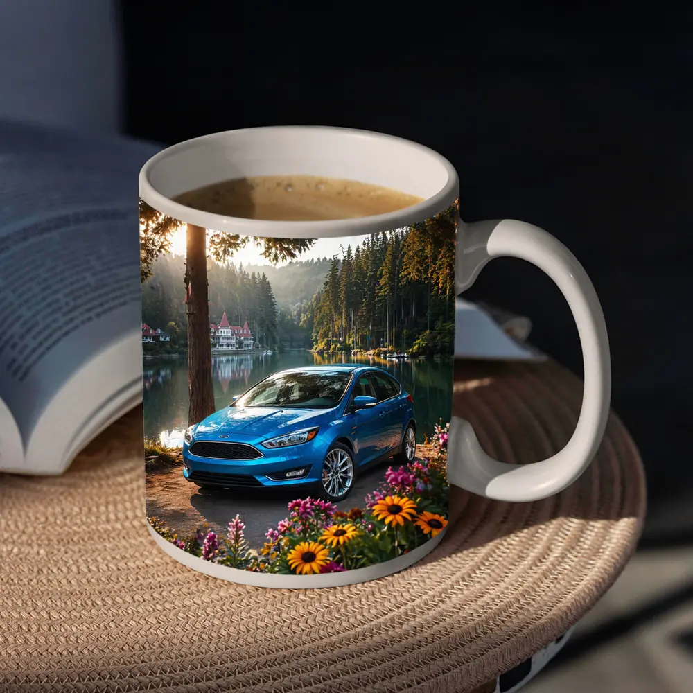 Ford Focus Blue Sedan By Forest Lake – Mugs
