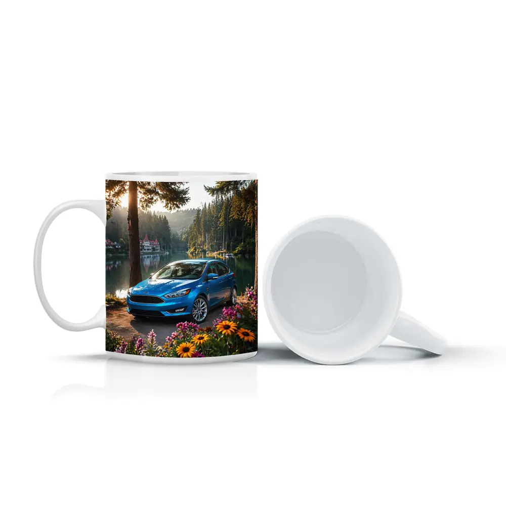 Ford Focus Blue Sedan By Forest Lake – Mugs