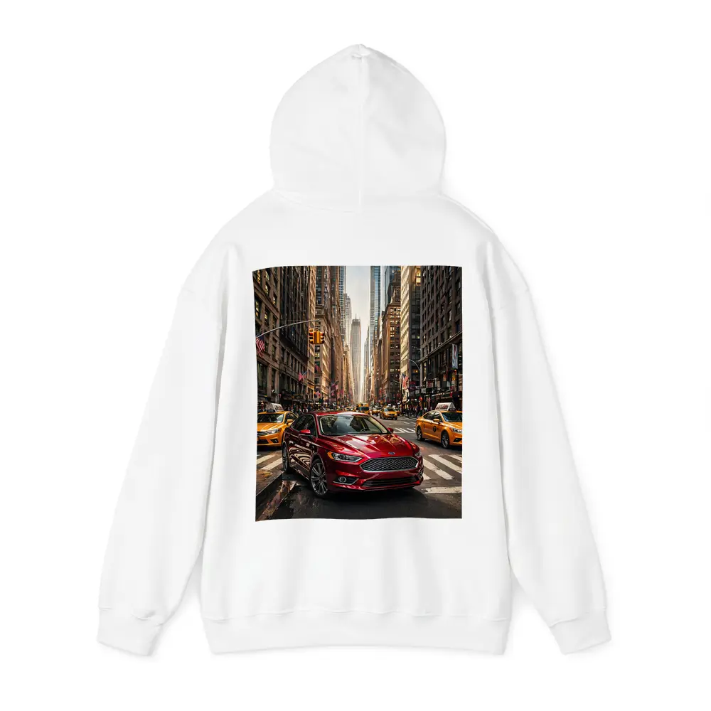Ford Fusion Red Car New York City – Hoodies