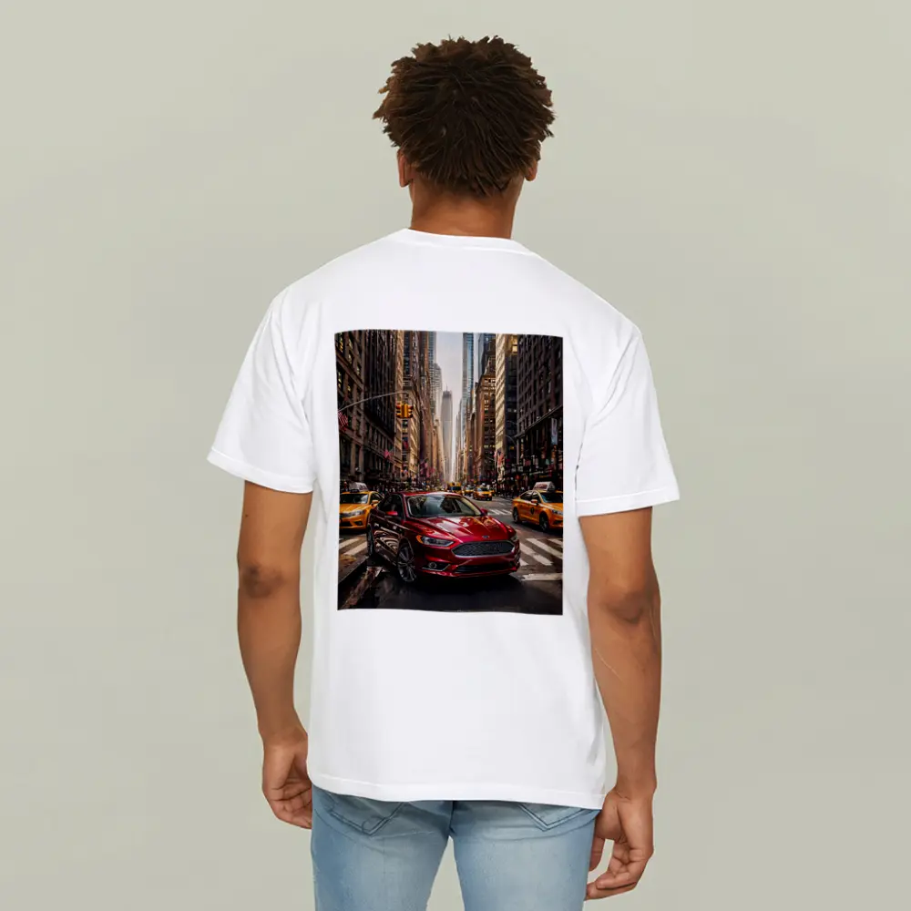 Ford Fusion Red Car New York City – T-Shirts