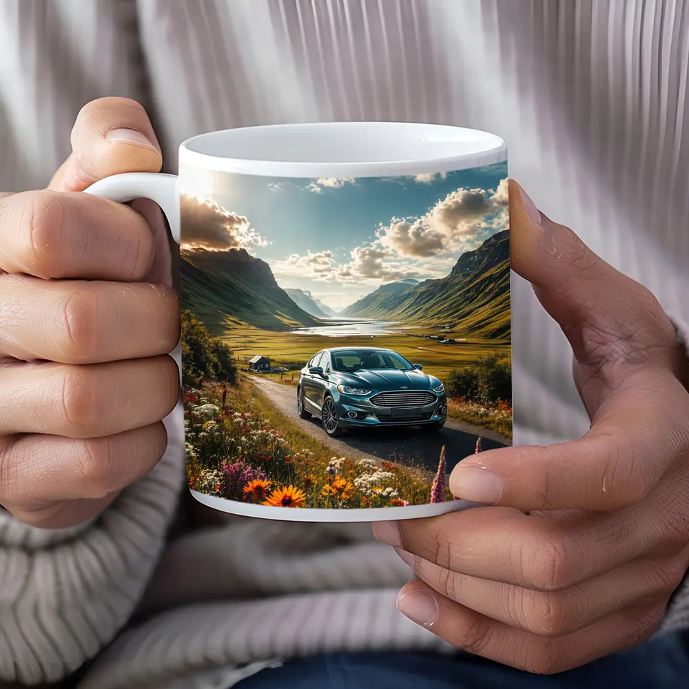 Ford Fusion Sedan Mountain Valley Road – Mugs