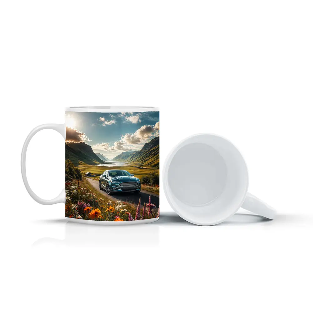 Ford Fusion Sedan Mountain Valley Road – Mugs