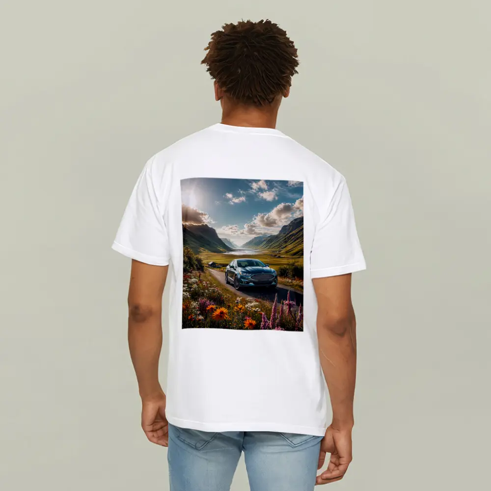 Ford Fusion Sedan Mountain Valley Road – T-Shirts