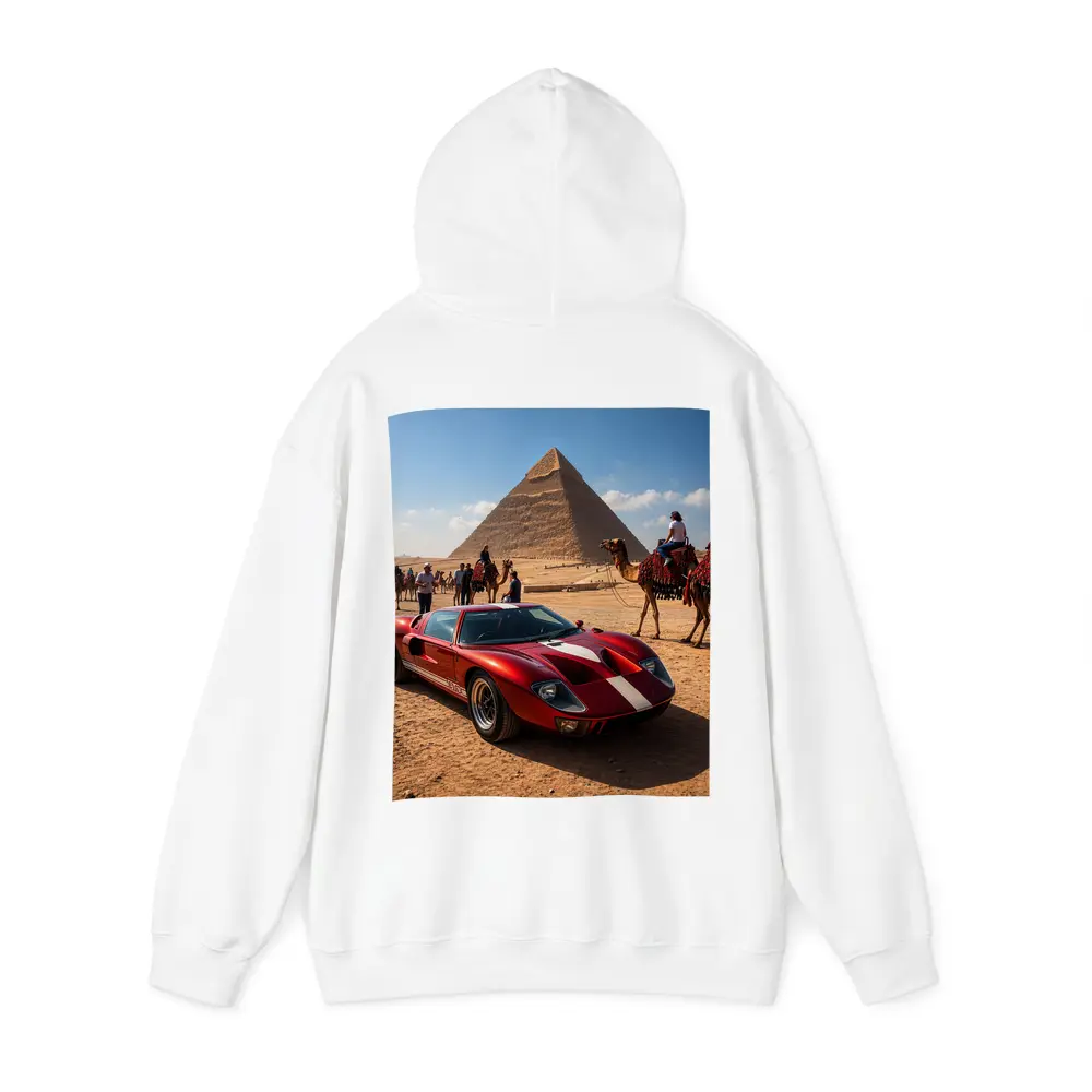 Ford GT40 Red Supercar Egypt Pyramids – Hoodies