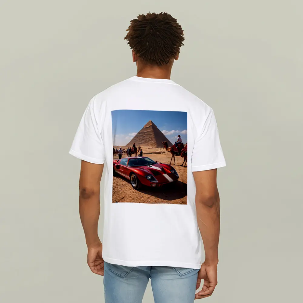 Ford GT40 Red Supercar Egypt Pyramids – T-Shirts