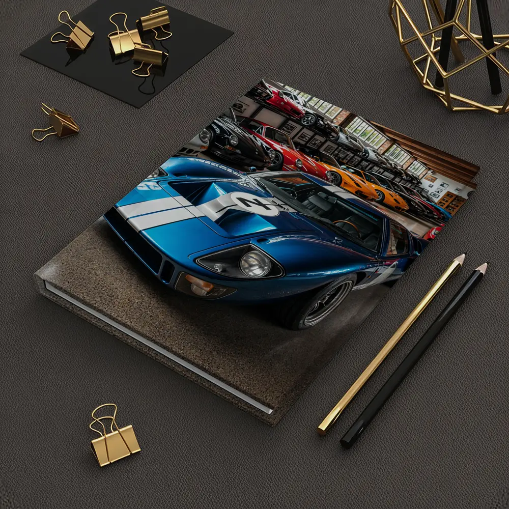 Ford GT40 Blue Race Car Collection Garage – Notebooks