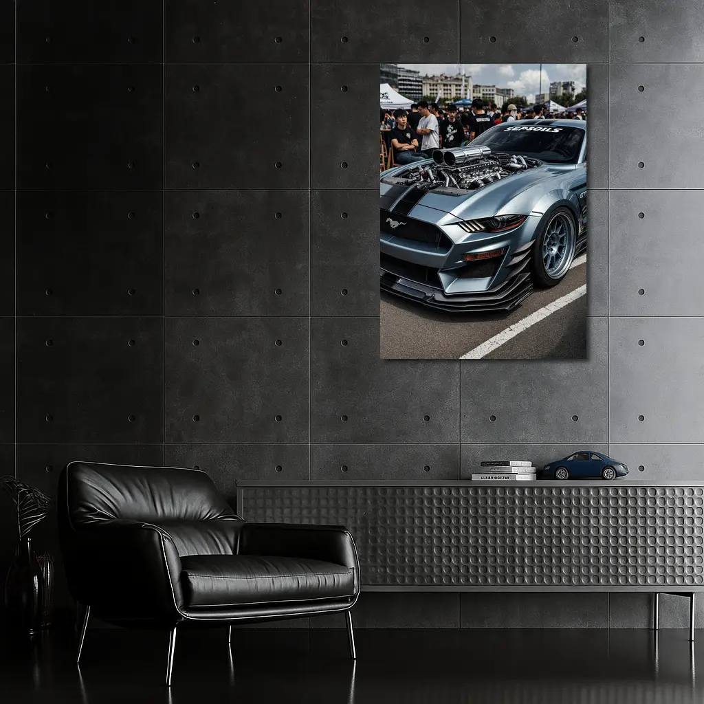Ford Mustang GT Wide Body Car Show – Wall Art