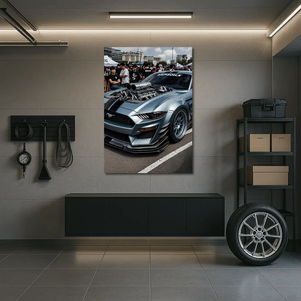 Ford Mustang GT Wide Body Car Show – Wall Art