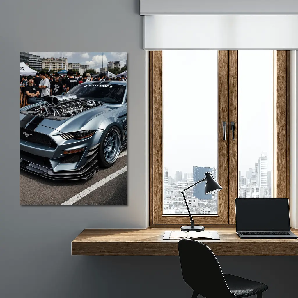Ford Mustang GT Wide Body Car Show – Wall Art