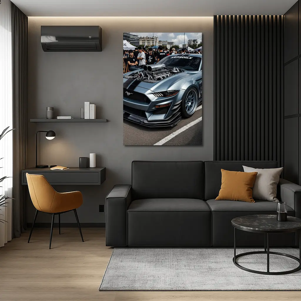Ford Mustang GT Wide Body Car Show – Wall Art