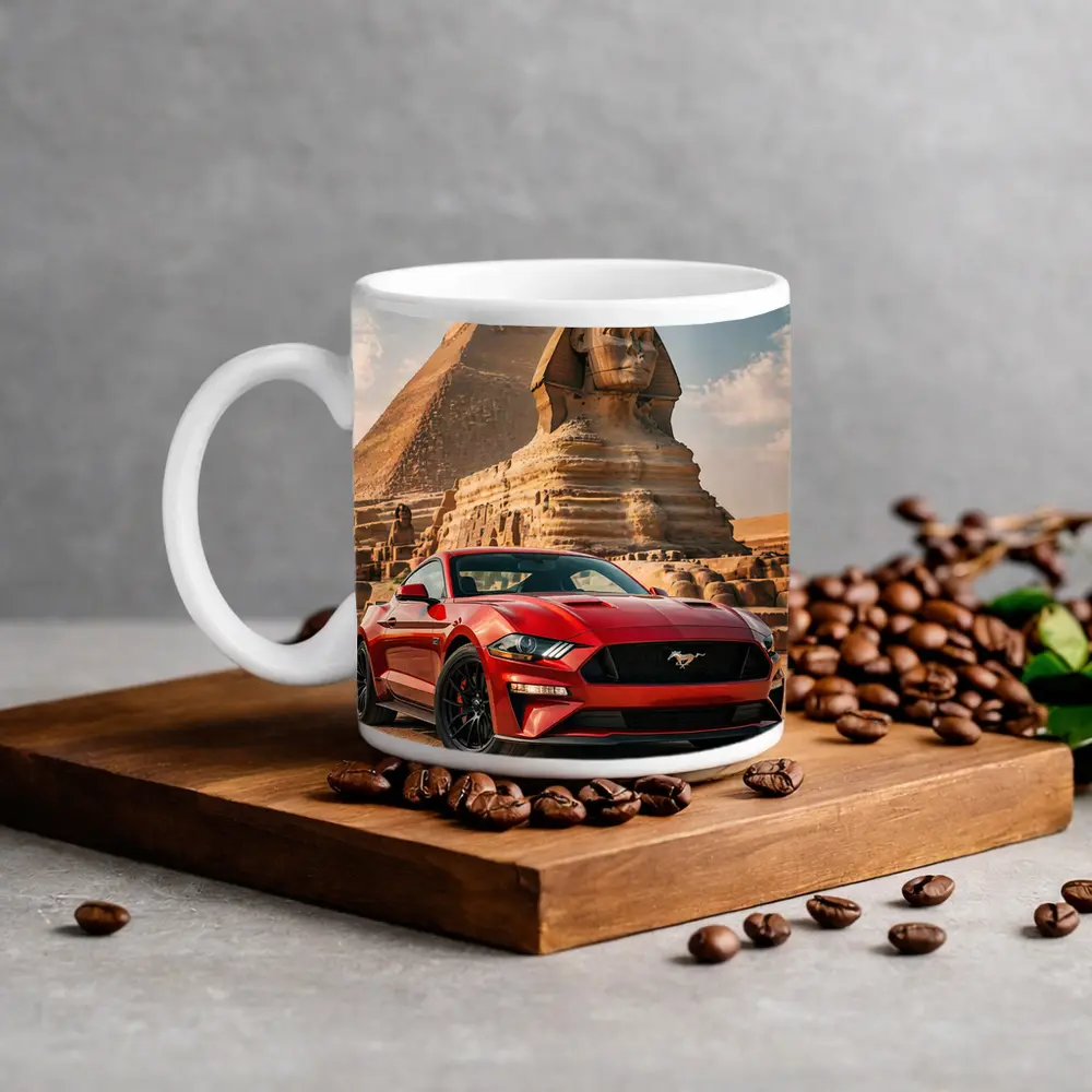 Ford Mustang GT Egypt Pyramids Sphinx – Mugs