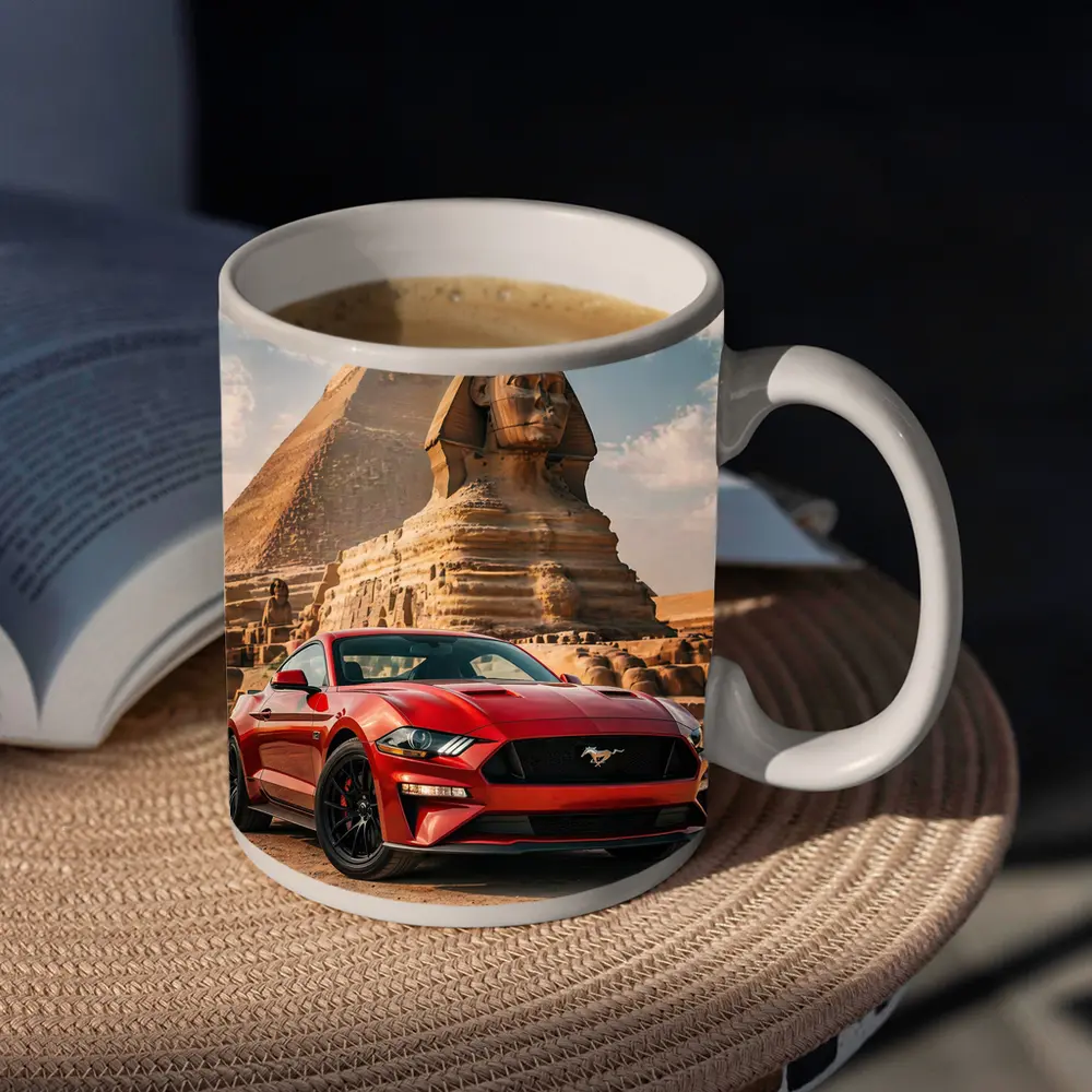 Ford Mustang GT Egypt Pyramids Sphinx – Mugs