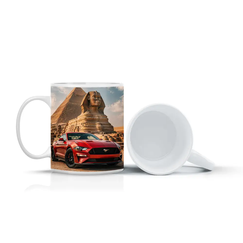 Ford Mustang GT Egypt Pyramids Sphinx – Mugs