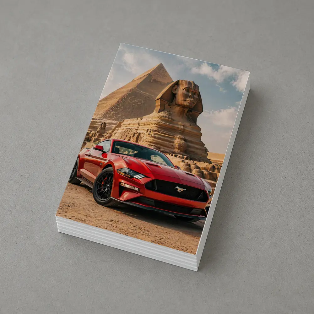 Ford Mustang GT Egypt Pyramids Sphinx – Postcards