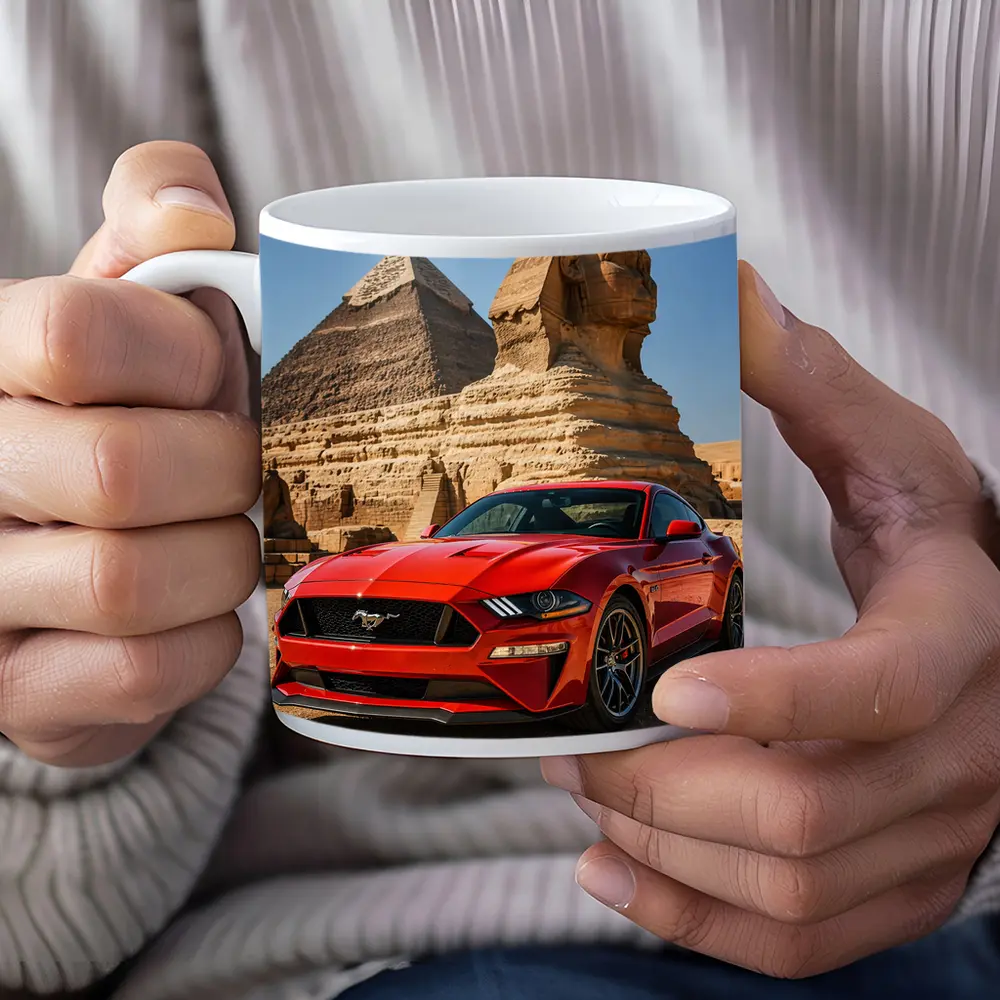 Ford Mustang GT Egypt Pyramids Sphinx – Mugs