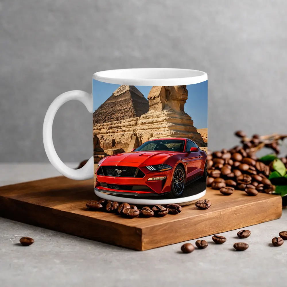 Ford Mustang GT Egypt Pyramids Sphinx – Mugs