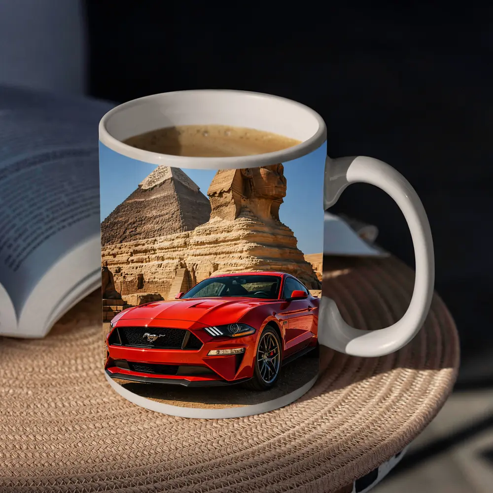 Ford Mustang GT Egypt Pyramids Sphinx – Mugs
