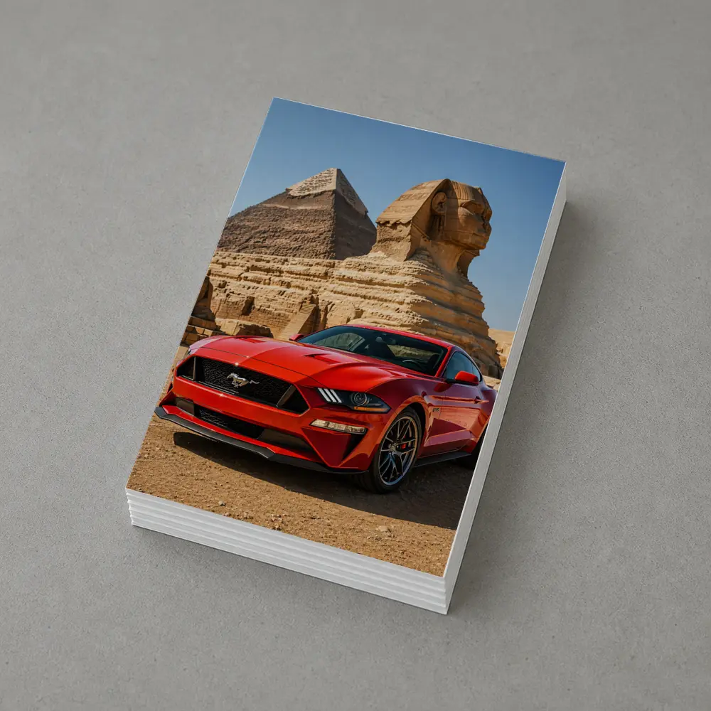 Ford Mustang GT Egypt Pyramids Sphinx – Postcards