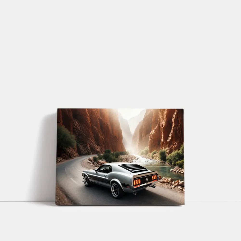 Ford Mustang Mach One Canyon Road – Wall Art