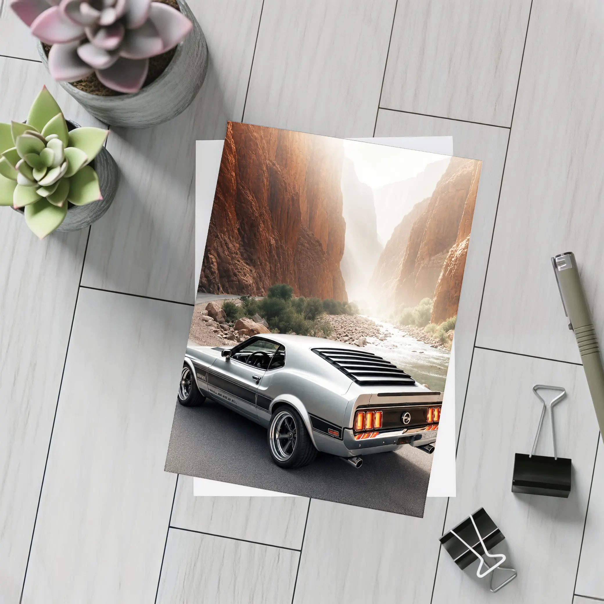 Ford Mustang Mach One Canyon Road – Postcards