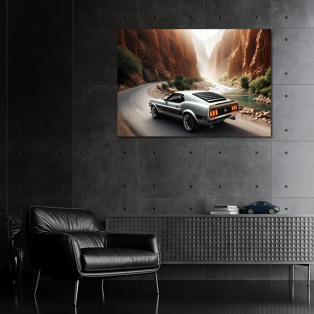 Ford Mustang Mach One Canyon Road – Wall Art