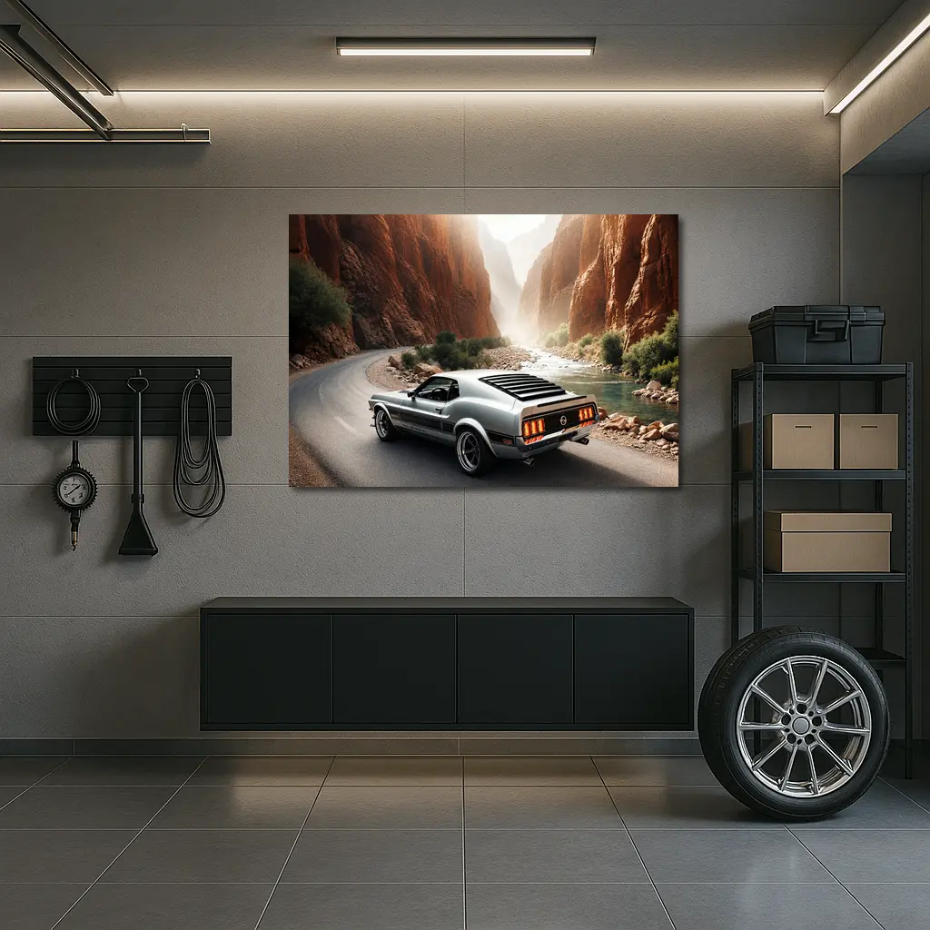 Ford Mustang Mach One Canyon Road – Wall Art