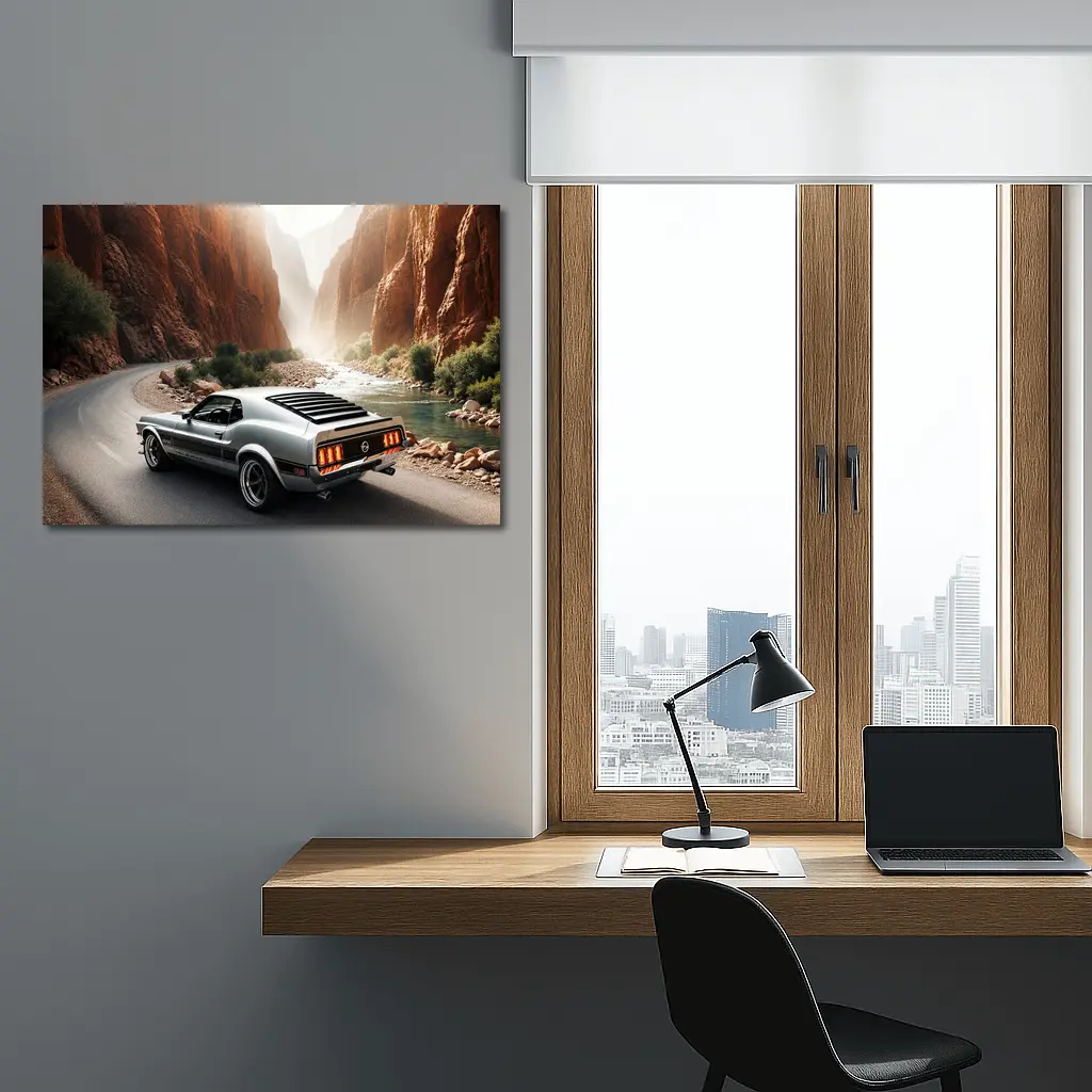 Ford Mustang Mach One Canyon Road – Wall Art