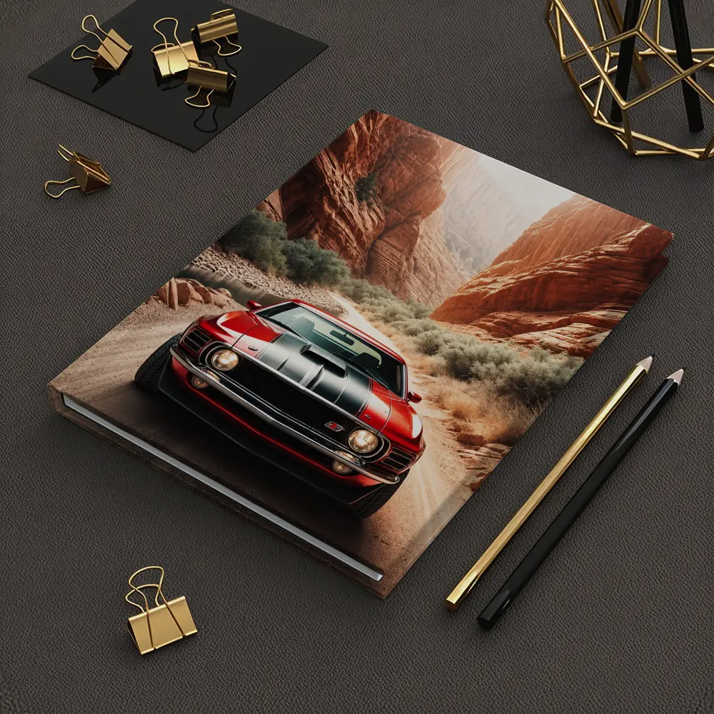Ford Mustang Mach One Red Canyon Road – Notebooks