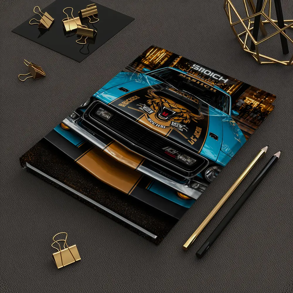 Ford Mustang Mach One Tiger Hood Muscle – Notebooks